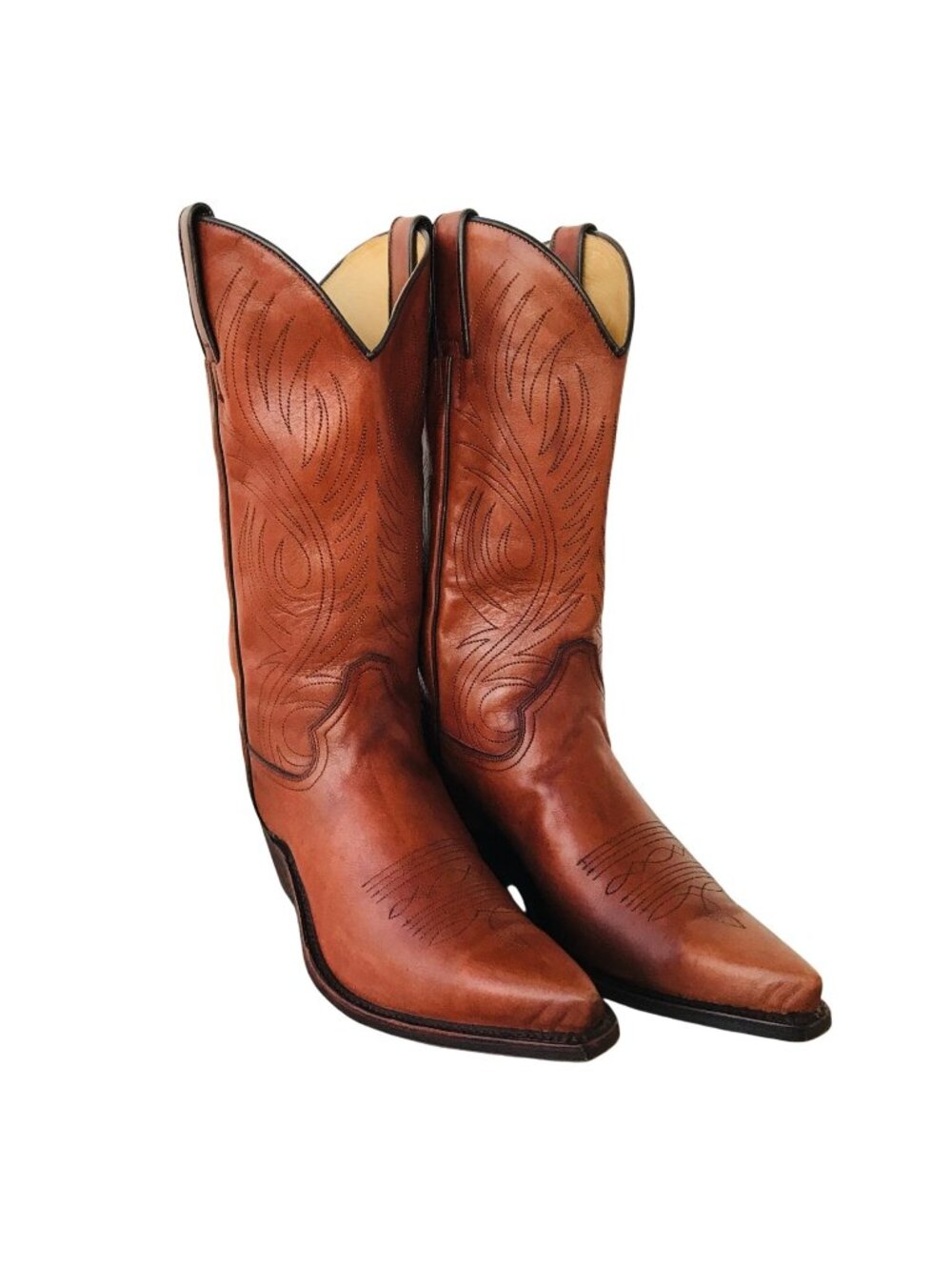 Tony Mora Womens Daslu Lini Cowboy Leather Boots US 6 EU 37 Spain